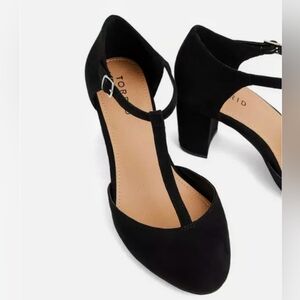 Torrid Black T-Strap Heels Sz 8.5 (WW)